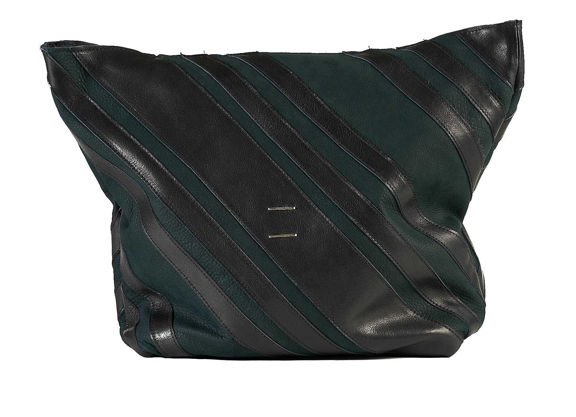 daniele basta leather and silver bags - FRONT